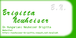 brigitta neuheiser business card
